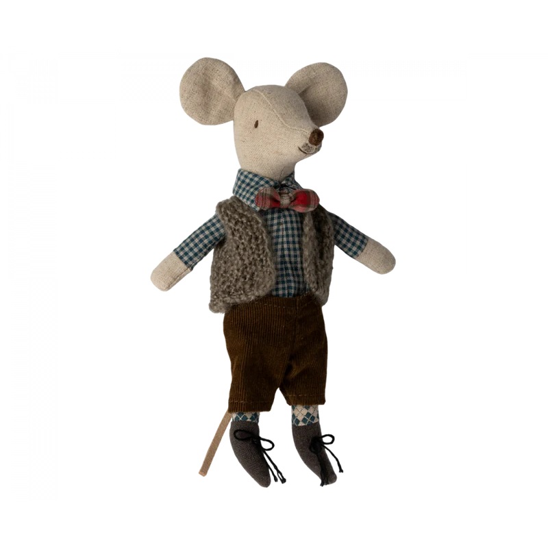 MAILEG VEST, PANTS, AND BOW TIE FOR GRANDPA MOUSE
