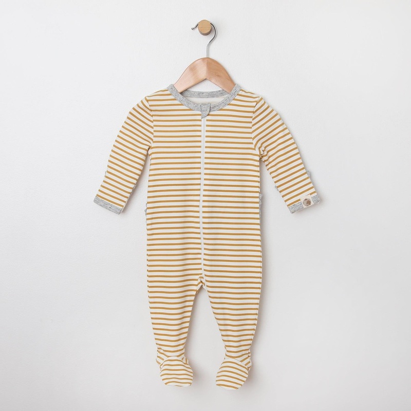 Stripe W/ Ruffle Footi