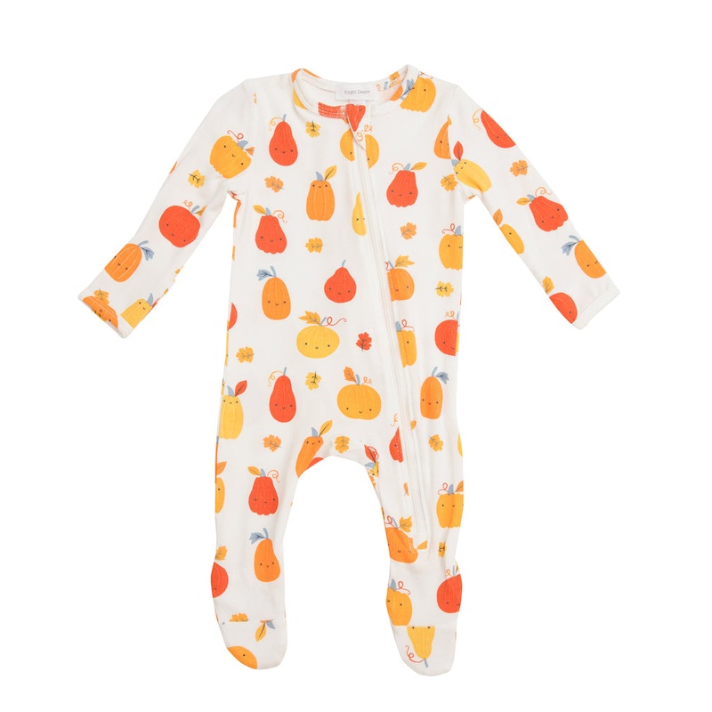 Angel Dear Pumpkin Patch Zipper Footie – 6-9 Months