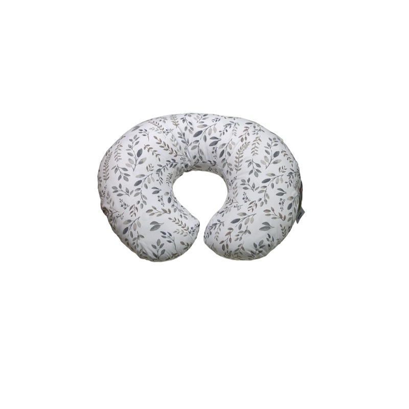 Boppy Nursing and Infant Support Pillow, Grey Taupe Leaves