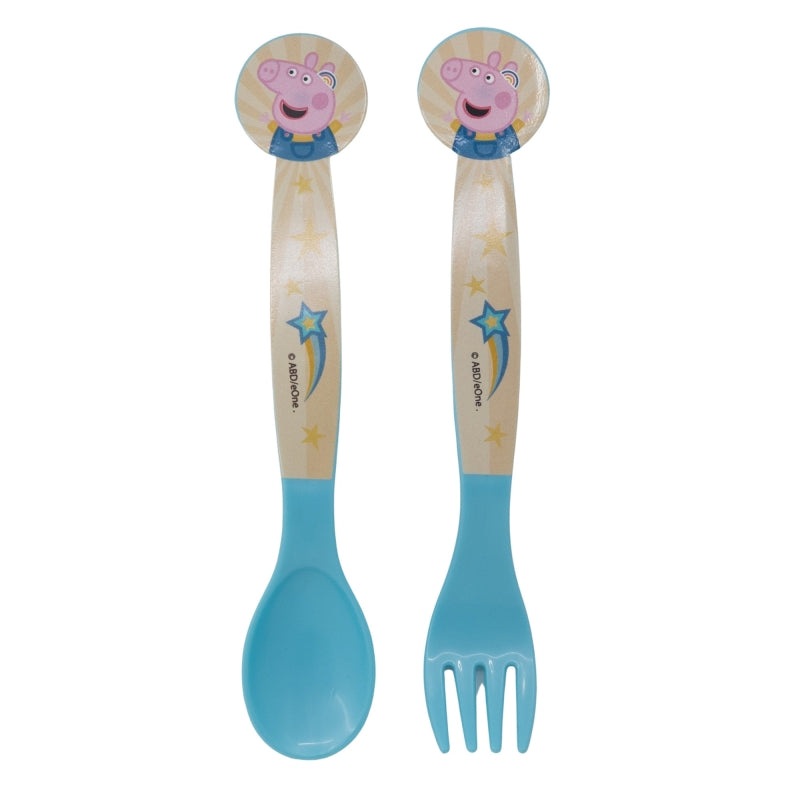 Stor – Cutlery Set in Polybag | PEPPA PIG KINDNESS COUNTS