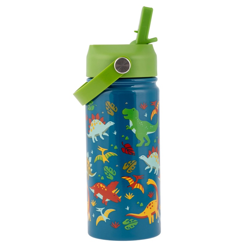 Stephen Joseph – Insulated Stainless Steel Bottle With Handle | 415ml | Dino