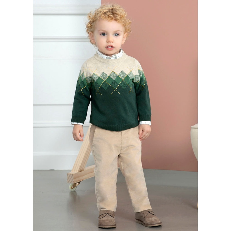 ABEL & LULA CORDUROY PANTS AND SWEATER SET