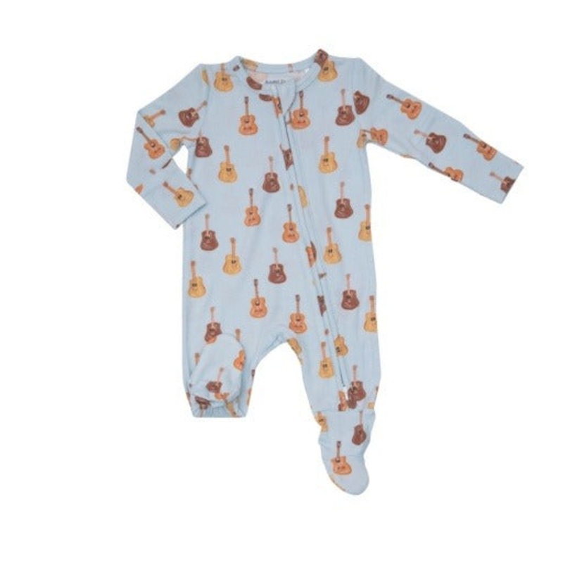 Bamboo Zipper Footie – Acoustic Guitars