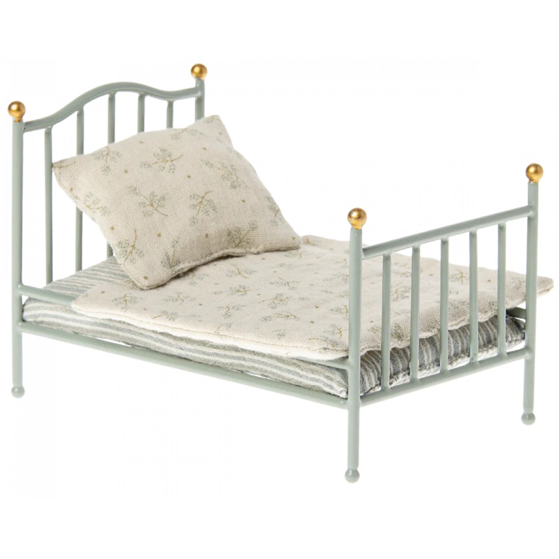 MAILEG VINTAGE BED , MOUSE MINT