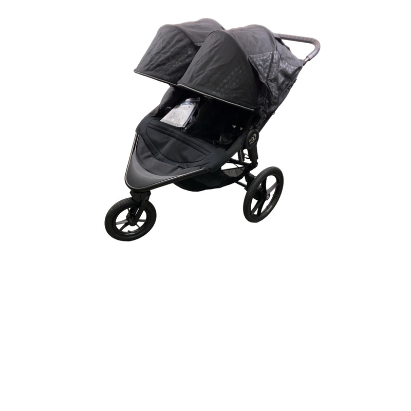 Baby Jogger Summit X3 Double Stroller, 2023, Midnight Black