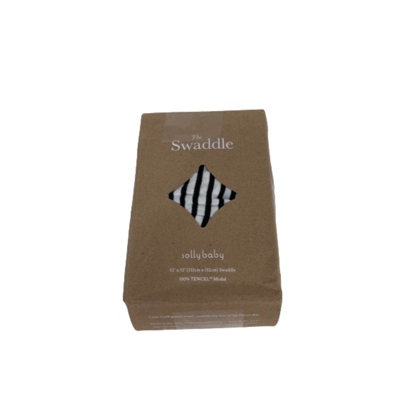 Solly Baby Swaddle, Black & White Stripe