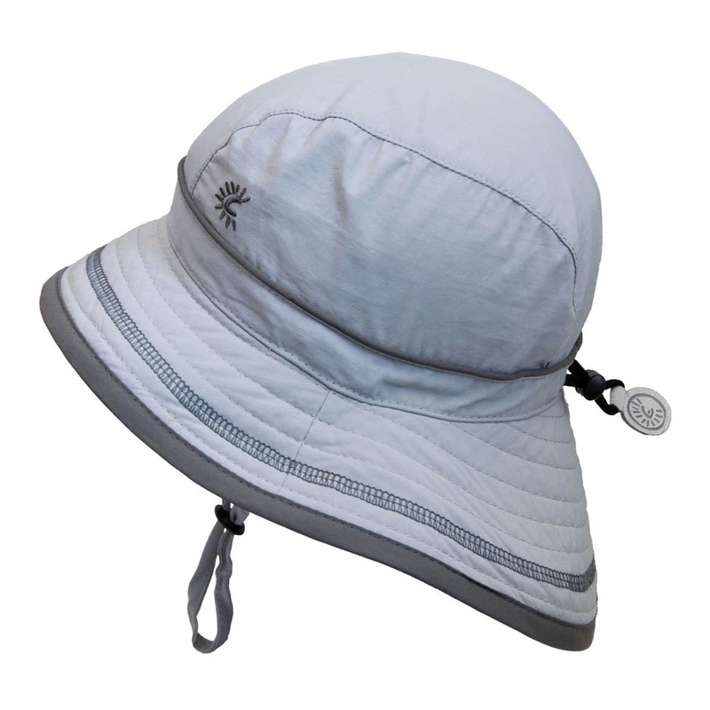 Calikids Quick Dry Boys Bucket Beach Hat (UV 50+) – Harbour Grey (XS)