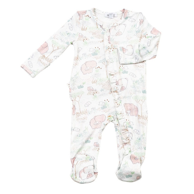 Angel Dear Pink Elephant Footie – 6-9 Months