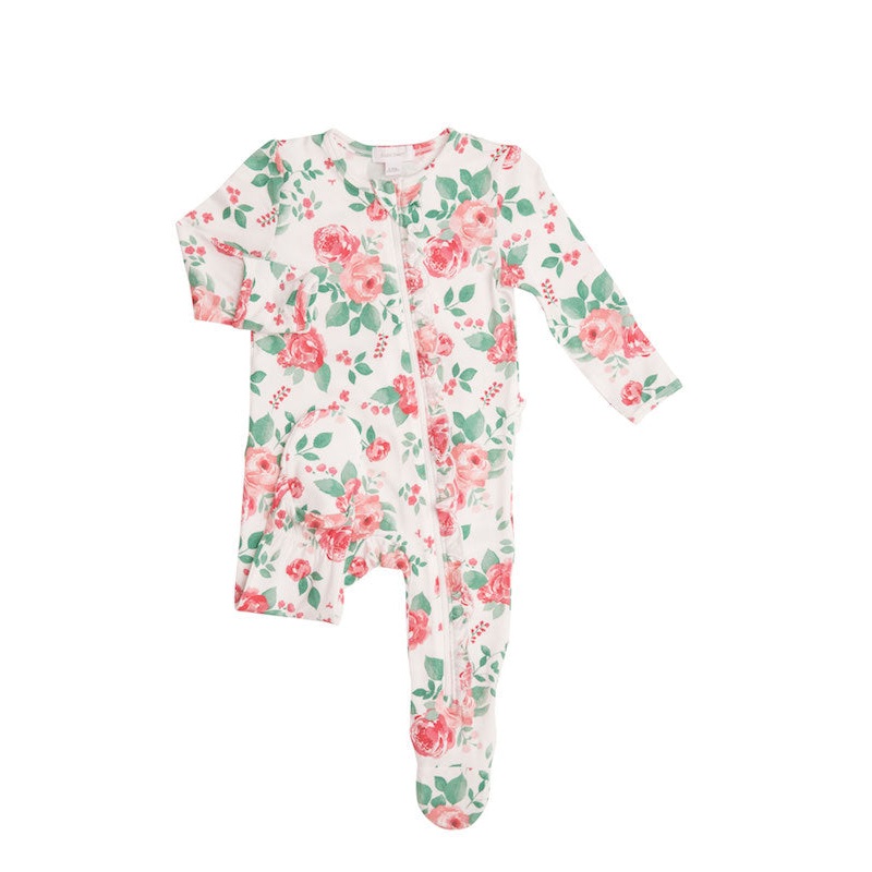 Angel Dear Rose Garden Zipper Footie – 6-9 Months