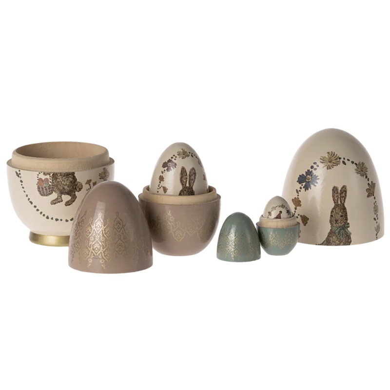 MAILEG EASTER BABUSHKA EGG, 5 PCS SET