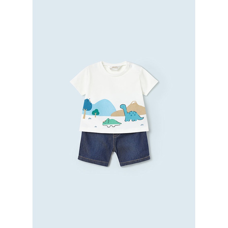 MAYORAL DENIM SHORTS SET