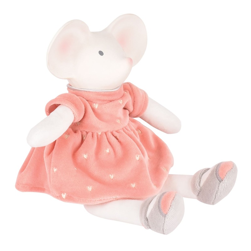 MEIYA THE MOUSE – RUBBER HEAD TOY WITH PARTY DRESS