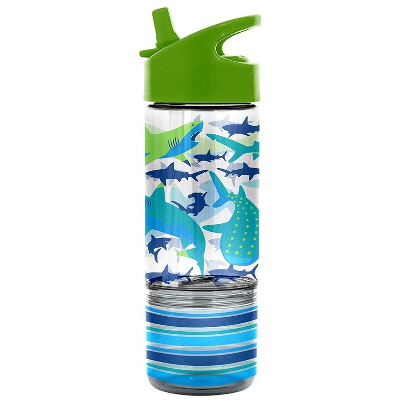 Stephen Joseph – Flip Top Bottle With Snack Container – Shark