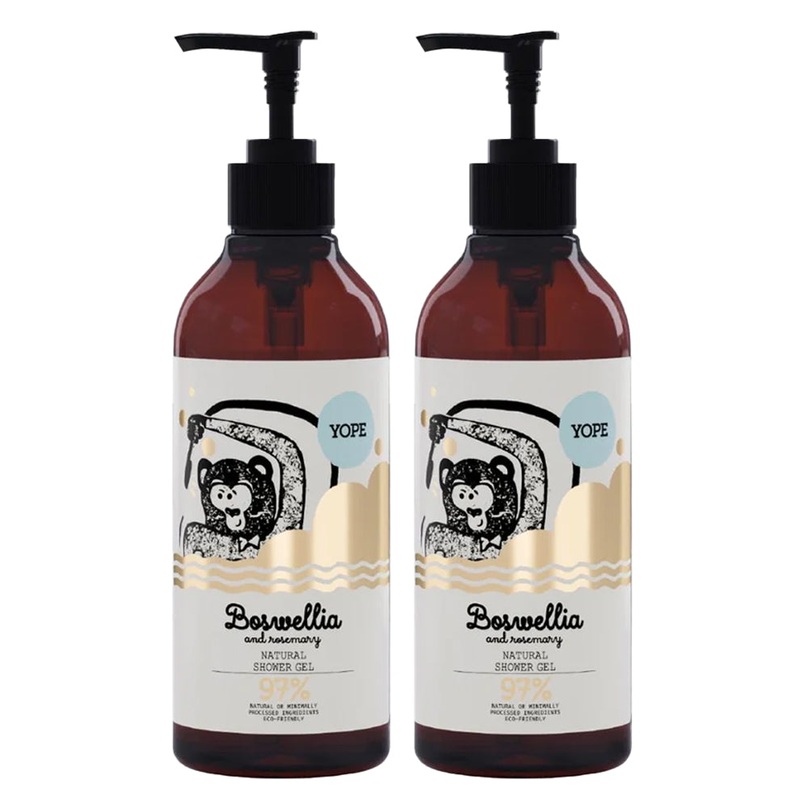 YOPE Natural Shower Gel Boswellia & Rosemary 400ml | BUY 1 GET 1 | BUY 1 GET 1