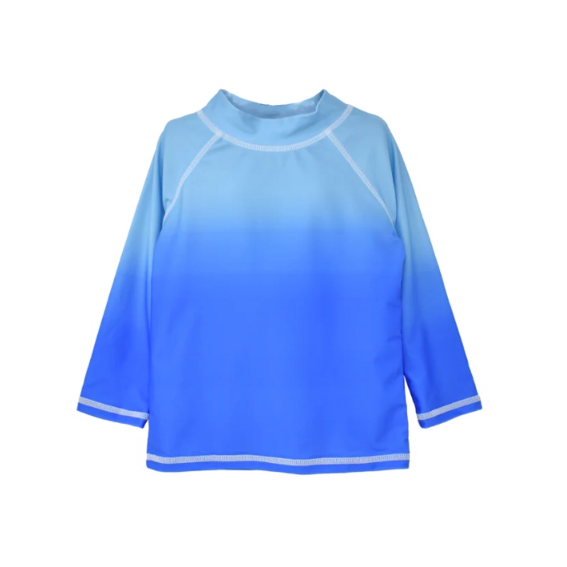 FLAP HAPPY UPF 50+ BLUE OMBRE RASH GUARD