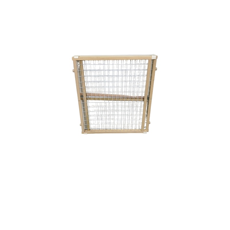 Toddleroo By North States Extra-Wide Wire Mesh Wood Gate