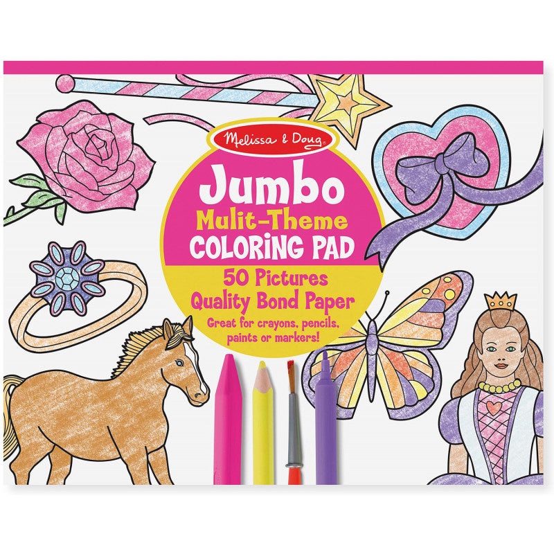 Melissa & Doug JUMBO COLORING PAD – PINK