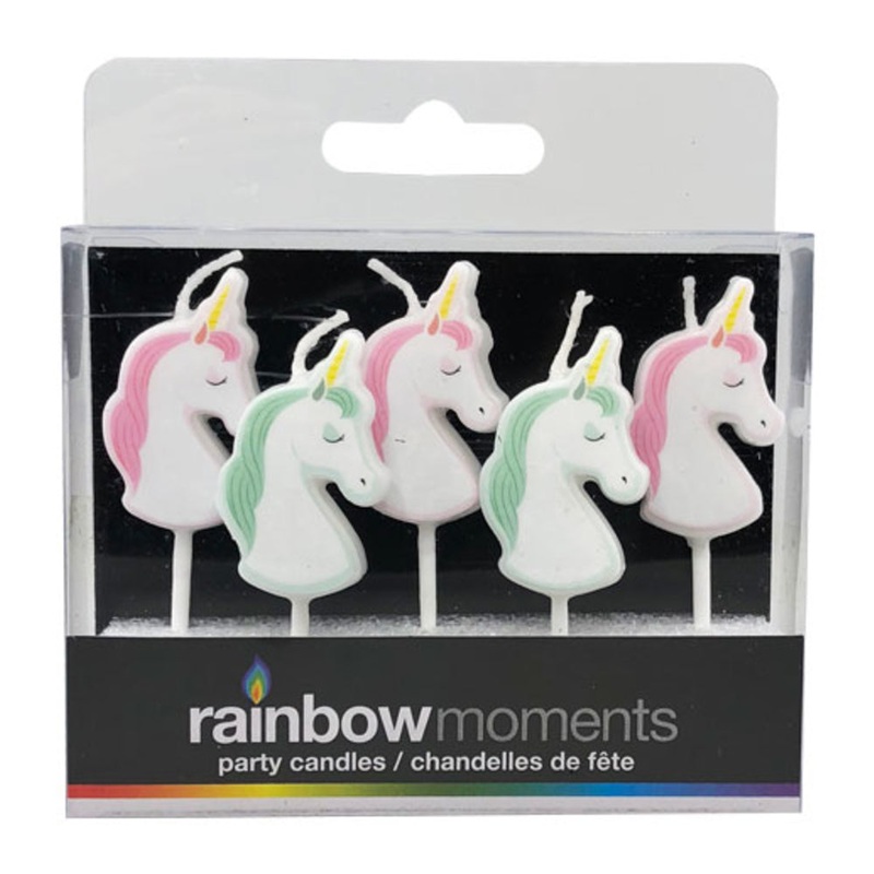 Rainbow Moments – Unicorn Candles | 5 pack