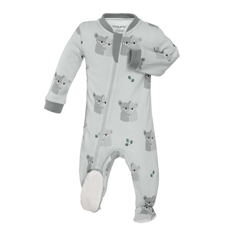 Zippy Jamz Organic Cotton Footed Sleeper – Koala-fied Cutie (Newborn)