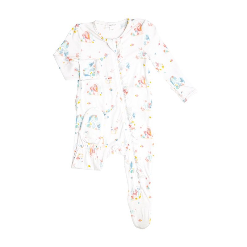 Angel Dear Iridescent Sea Creatures Zipper Footie – 3-6 Months