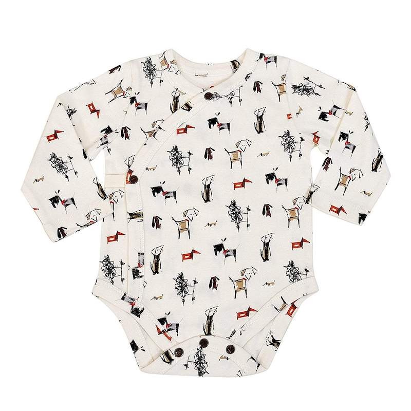 Finn & Emma Dogs Long Sleeve Bodysuit – 6-9 Months