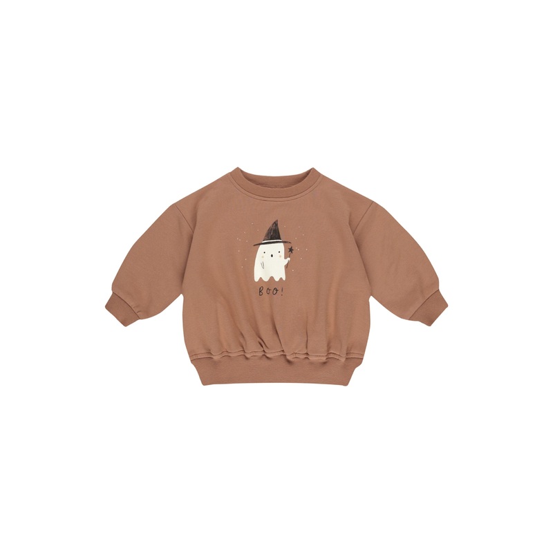 QUINCY MAE RELAXED FLEECE SWEATSHIRT BOO