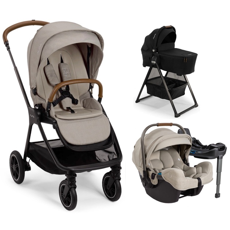 Triv Next RX Travel System + Bassinet – Hazelwood / Caviar