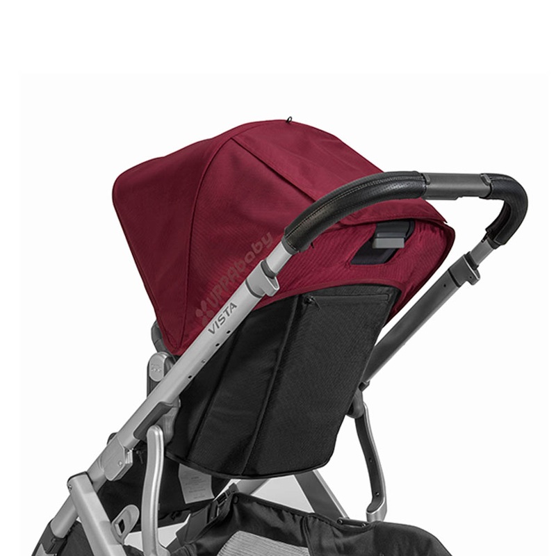 UPPAbaby Vista Leather Handle Cover – Black (2015 and later, Not Compatible with Vista V2 Strollers)
