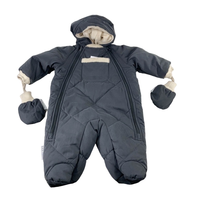 7 A.M. Enfant Benji Snowsuit Bebe, 3-6 Months, Smokey