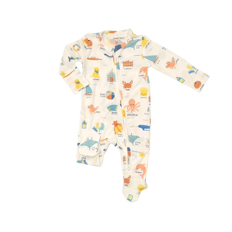Bamboo Zipper Footie – Beachside ABC