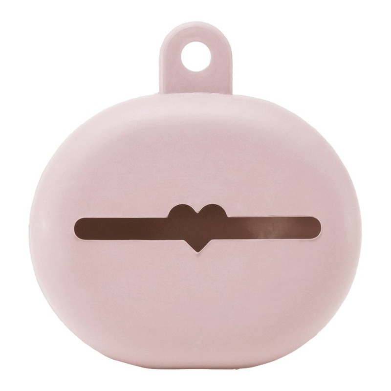 Hevea Natural Rubber Pacifier Keeper Case – Powder Pink