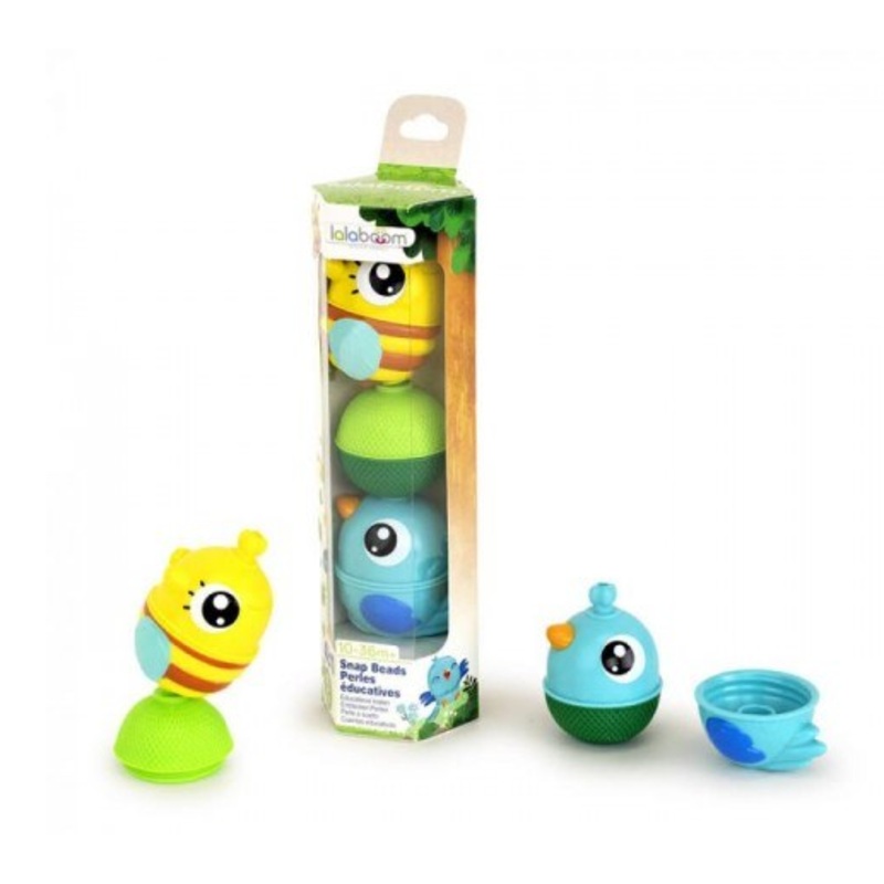 TUBE OF EDUCATIONAL BEADS & 2 ANIMAL BEADS BLUE – 6 PCS