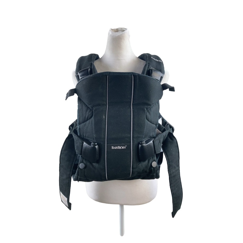 BabyBjorn Baby Carrier One, Black Woven Mix