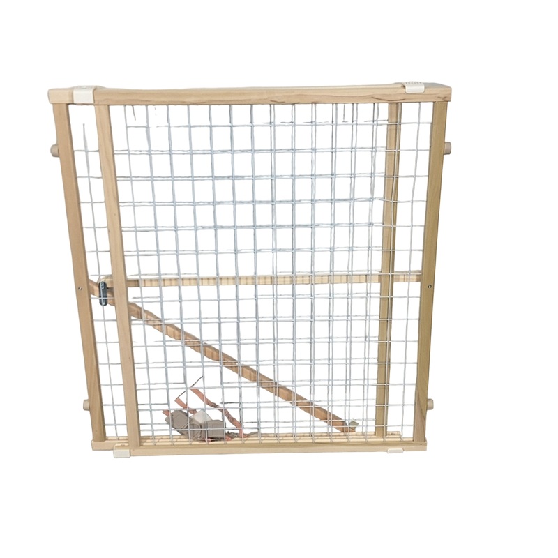 Toddleroo By North States Diamond Mesh Wooden Baby Gate