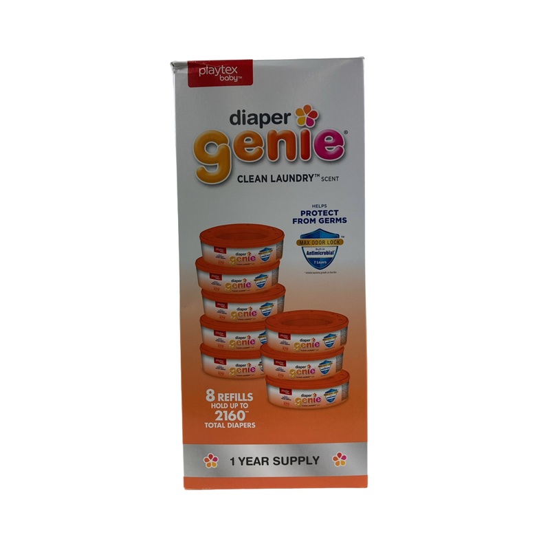 Diaper Genie Refills 1 Year Supply, Clean Laundry Scent