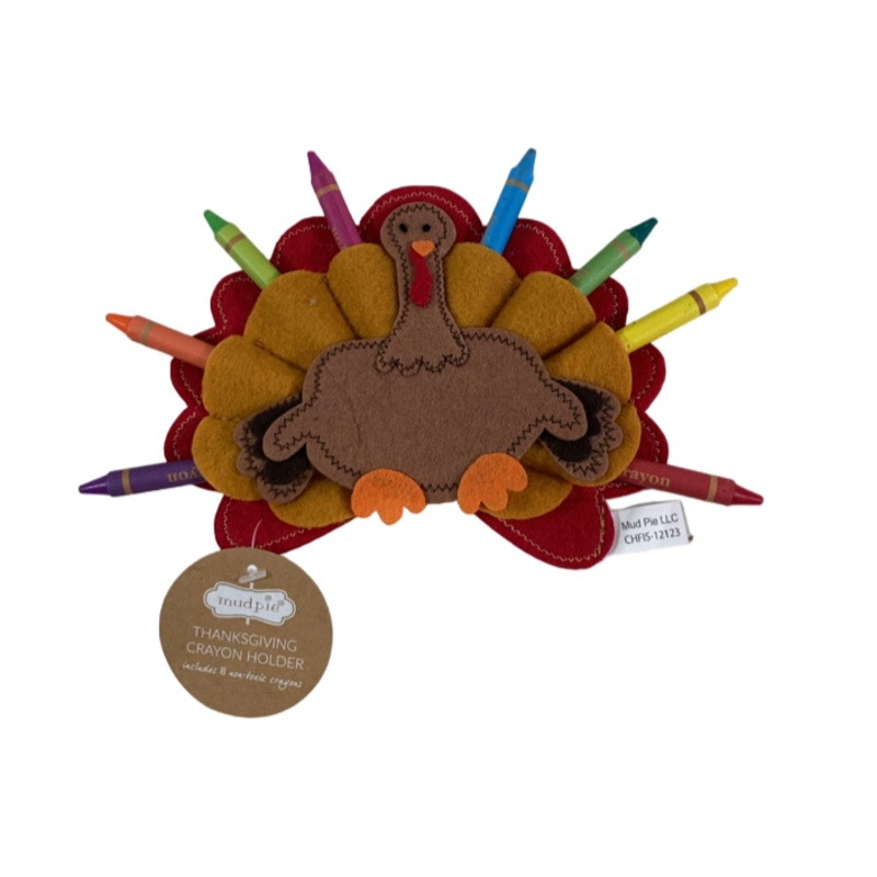 Mud Pie Turkey Crayon Holder, Red