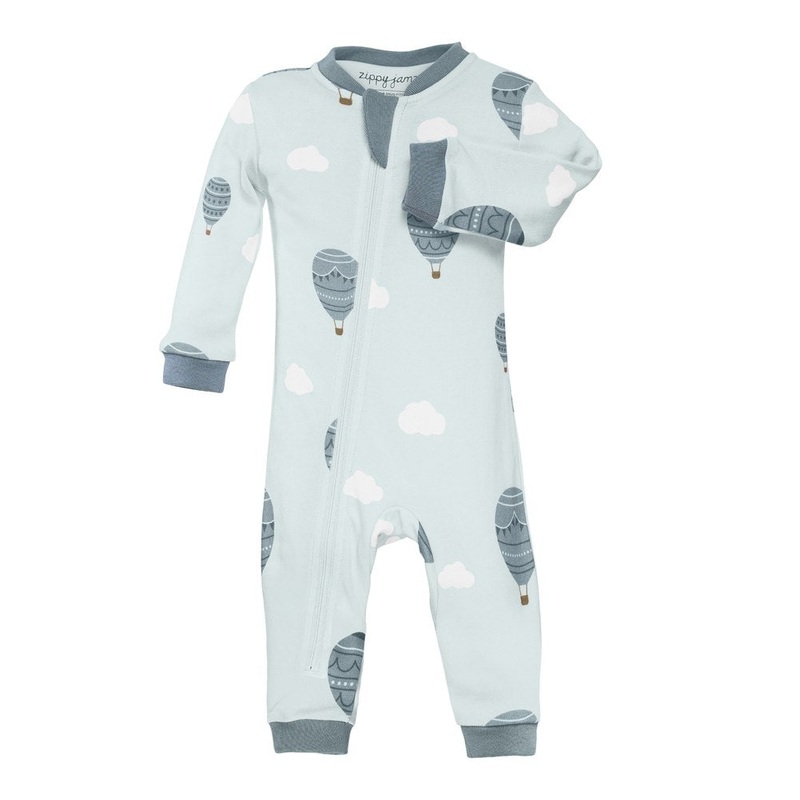 ZippyJamz Organic Cotton Footless Sleeper – Sky High Love Boy  (18-24 Months)