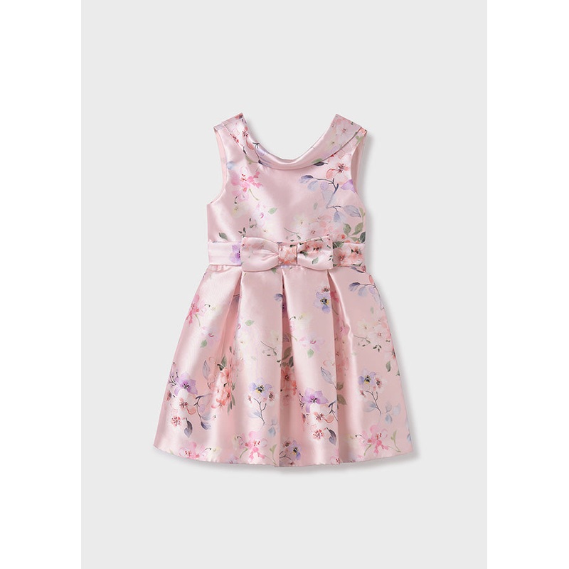 ABEL & LULA GIRL PRINTED MIKADO DRESS