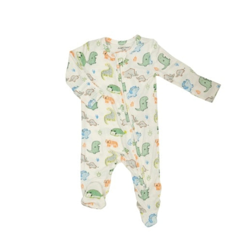 ANGEL DEAR 2 WAY ZIPPER FOOTIE SKETCHPAD DINOS