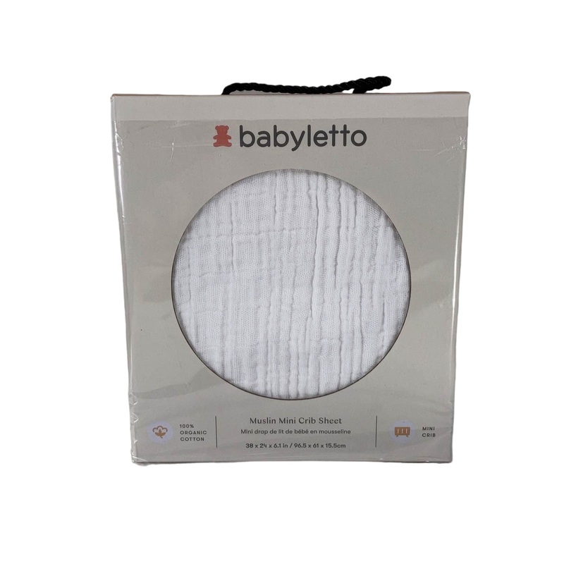 Babyletto Mini Crib Sheet, White