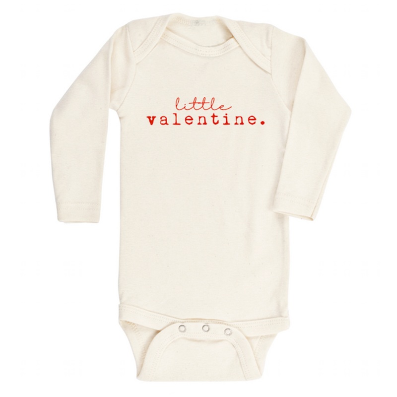 LITTLE VALENTINE LONG SLEEVE BODYSUIT – RED