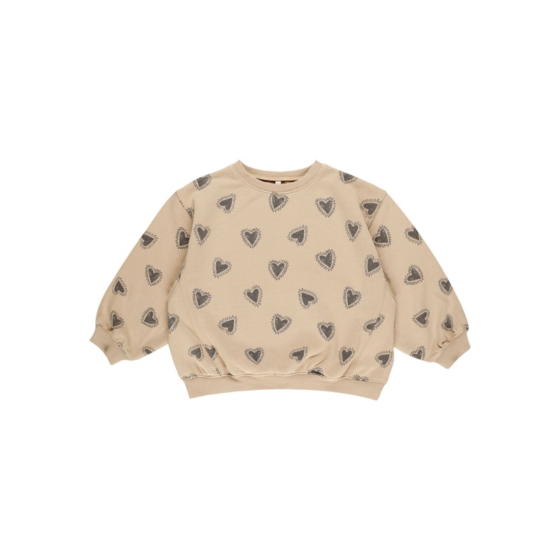 RYLEE AND CRU OVERSIZED SWEATSHIRT HEARTS