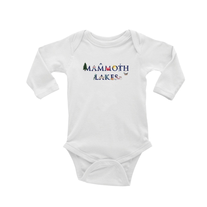 mammoth lakes baby snap up long sleeve