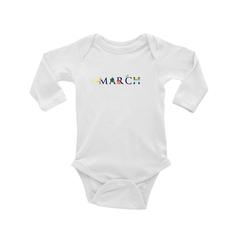 march baby snap up long sleeve