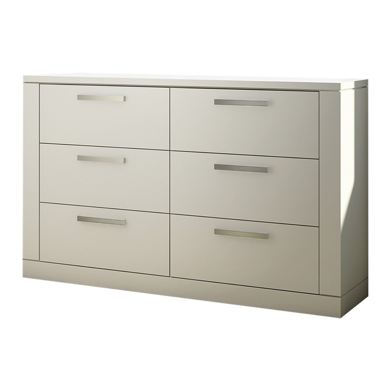 NEST Milano 6-Drawer Double Dresser – White (54907) (Floor Model)