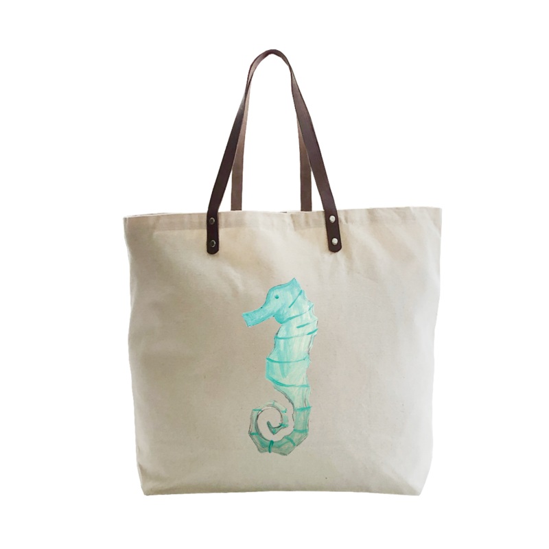 seahorse large tote