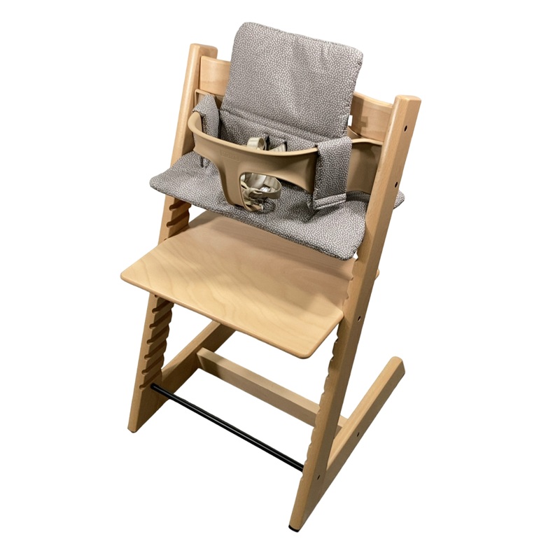 Stokke Tripp Trapp Complete High Chair, Dots Grey, Natural