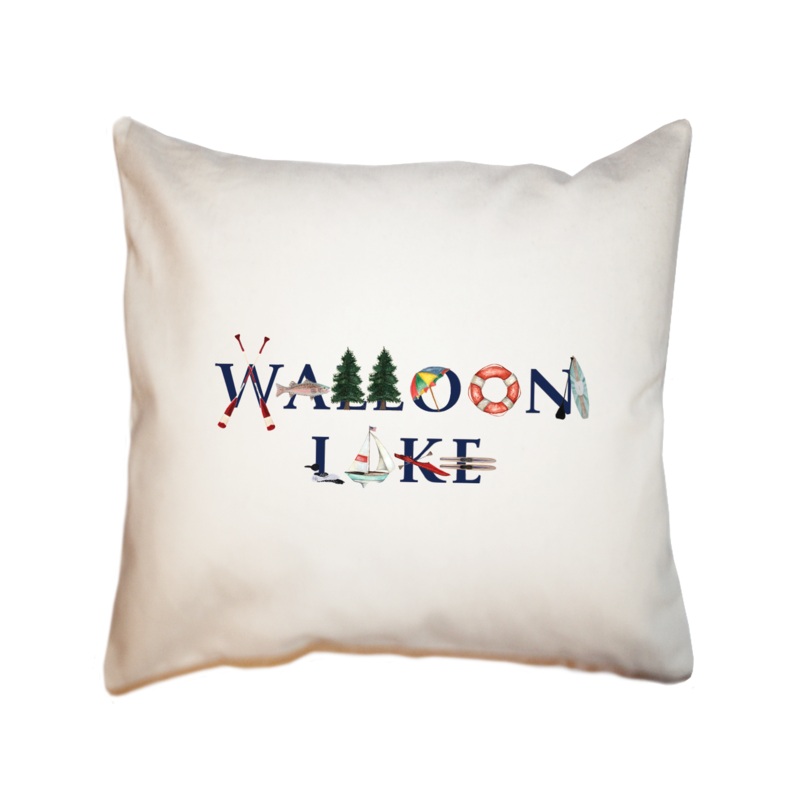 walloon lake square pillow