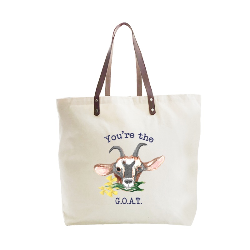 you’re the goat large tote